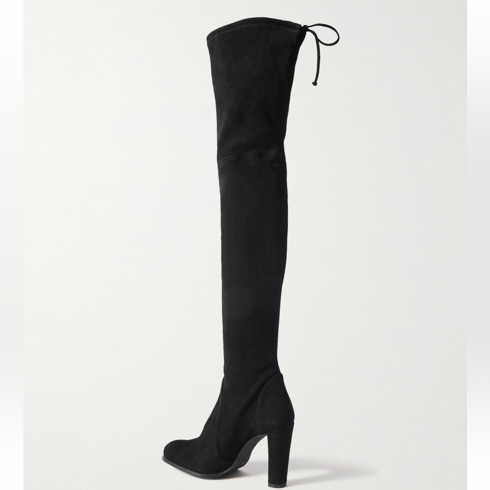 Stuart Weitzman Highland Suede Black Over-the-Knee Boots Size 5